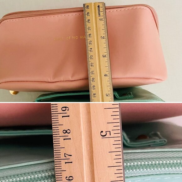 Cosmetics Makeup Organizer Bag with Handle Pink Large Capacity Perfect for Trave - Picture 8 of 12